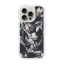 Slim Protection Case［ LAGUNAMOON - NuanceFlower - Navy ］