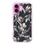 Slim Protection Case［ LAGUNAMOON - NuanceFlower - Navy ］