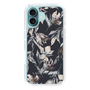Slim Protection Case［ LAGUNAMOON - NuanceFlower - Navy ］
