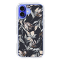 Slim Protection Case［ LAGUNAMOON - NuanceFlower - Navy ］