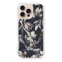Slim Protection Case［ LAGUNAMOON - NuanceFlower - Navy ］