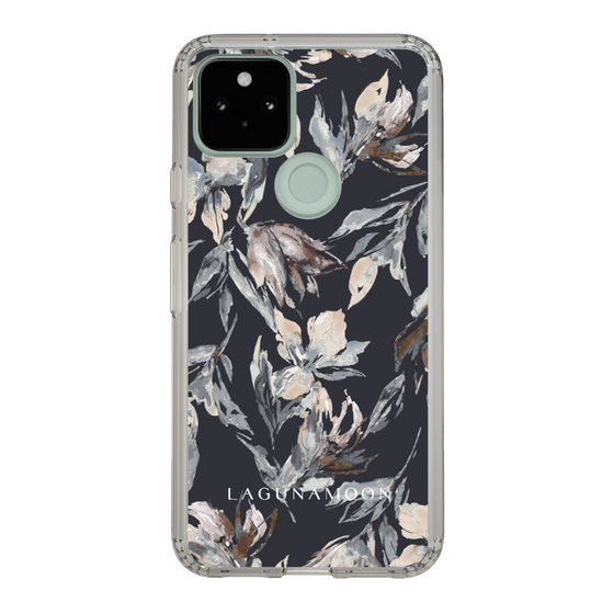 Slim Protection Case［ LAGUNAMOON - NuanceFlower - Navy ］