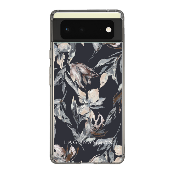 Slim Protection Case［ LAGUNAMOON - NuanceFlower - Navy ］