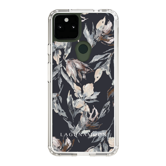 Slim Protection Case［ LAGUNAMOON - NuanceFlower - Navy ］