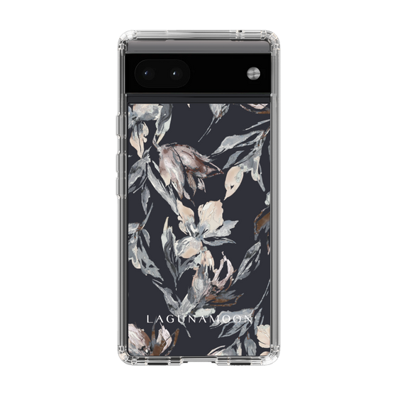 Slim Protection Case［ LAGUNAMOON - NuanceFlower - Navy ］