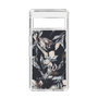 Slim Protection Case［ LAGUNAMOON - NuanceFlower - Navy ］