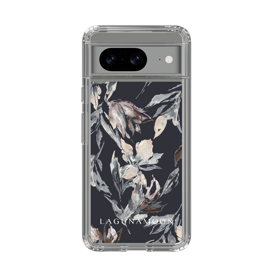 Slim Protection Case［ LAGUNAMOON - NuanceFlower - Navy ］
