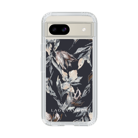 Slim Protection Case［ LAGUNAMOON - NuanceFlower - Navy ］