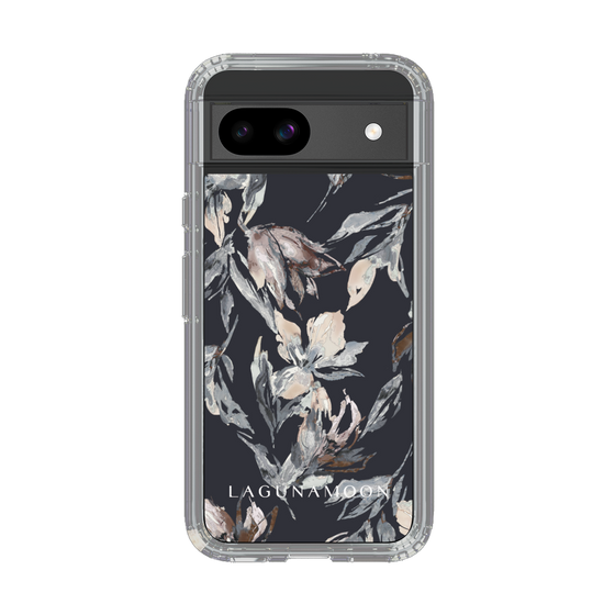 Slim Protection Case［ LAGUNAMOON - NuanceFlower - Navy ］