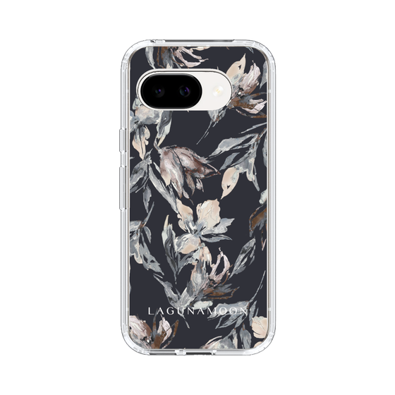 Slim Protection Case［ LAGUNAMOON - NuanceFlower - Navy ］