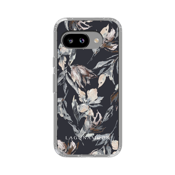 Slim Protection Case［ LAGUNAMOON - NuanceFlower - Navy ］