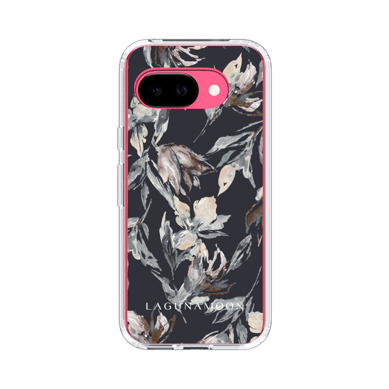 Slim Protection Case［ LAGUNAMOON - NuanceFlower - Navy ］