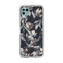 Slim Protection Case［ LAGUNAMOON - NuanceFlower - Navy ］