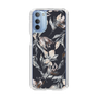 Slim Protection Case［ LAGUNAMOON - NuanceFlower - Navy ］