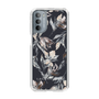 Slim Protection Case［ LAGUNAMOON - NuanceFlower - Navy ］