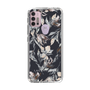 Slim Protection Case［ LAGUNAMOON - NuanceFlower - Navy ］