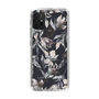 Slim Protection Case［ LAGUNAMOON - NuanceFlower - Navy ］