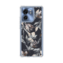Slim Protection Case［ LAGUNAMOON - NuanceFlower - Navy ］