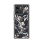 Slim Protection Case［ LAGUNAMOON - NuanceFlower - Navy ］