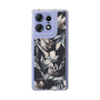 Slim Protection Case［ LAGUNAMOON - NuanceFlower - Navy ］