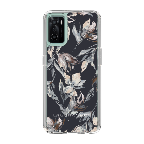 Slim Protection Case［ LAGUNAMOON - NuanceFlower - Navy ］