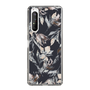 Slim Protection Case［ LAGUNAMOON - NuanceFlower - Navy ］