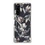 Slim Protection Case［ LAGUNAMOON - NuanceFlower - Navy ］