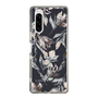 Slim Protection Case［ LAGUNAMOON - NuanceFlower - Navy ］