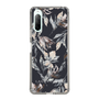 Slim Protection Case［ LAGUNAMOON - NuanceFlower - Navy ］