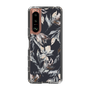 Slim Protection Case［ LAGUNAMOON - NuanceFlower - Navy ］