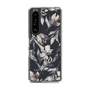 Slim Protection Case［ LAGUNAMOON - NuanceFlower - Navy ］
