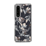 Slim Protection Case［ LAGUNAMOON - NuanceFlower - Navy ］