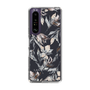 Slim Protection Case［ LAGUNAMOON - NuanceFlower - Navy ］