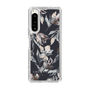 Slim Protection Case［ LAGUNAMOON - NuanceFlower - Navy ］