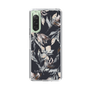Slim Protection Case［ LAGUNAMOON - NuanceFlower - Navy ］