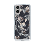 Slim Protection Case［ LAGUNAMOON - NuanceFlower - Navy ］
