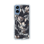 Slim Protection Case［ LAGUNAMOON - NuanceFlower - Navy ］