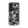Slim Protection Case［ LAGUNAMOON - NuanceFlower - Navy ］
