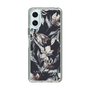 Slim Protection Case［ LAGUNAMOON - NuanceFlower - Navy ］