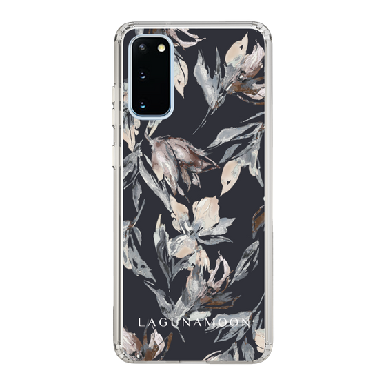 Slim Protection Case［ LAGUNAMOON - NuanceFlower - Navy ］