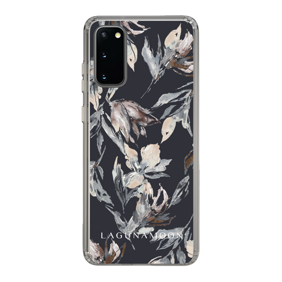 Slim Protection Case［ LAGUNAMOON - NuanceFlower - Navy ］