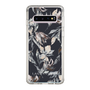 Slim Protection Case［ LAGUNAMOON - NuanceFlower - Navy ］