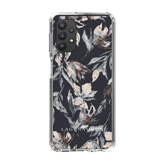 Slim Protection Case［ LAGUNAMOON - NuanceFlower - Navy ］