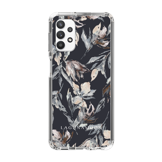 Slim Protection Case［ LAGUNAMOON - NuanceFlower - Navy ］