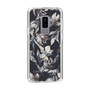 Slim Protection Case［ LAGUNAMOON - NuanceFlower - Navy ］