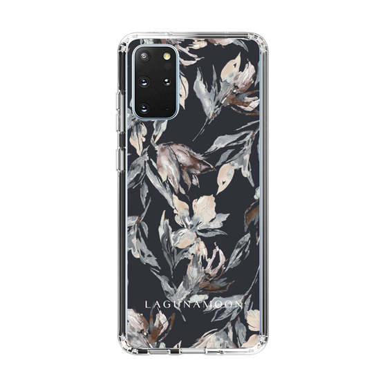 Slim Protection Case［ LAGUNAMOON - NuanceFlower - Navy ］