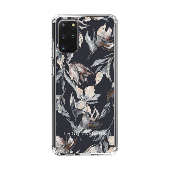 Slim Protection Case［ LAGUNAMOON - NuanceFlower - Navy ］