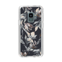 Slim Protection Case［ LAGUNAMOON - NuanceFlower - Navy ］