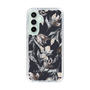 Slim Protection Case［ LAGUNAMOON - NuanceFlower - Navy ］
