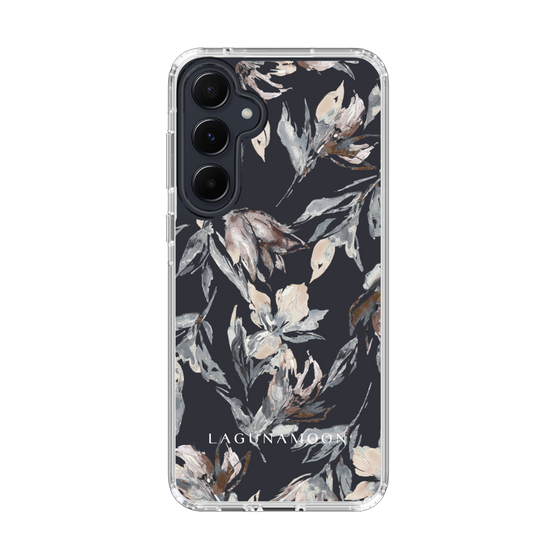 Slim Protection Case［ LAGUNAMOON - NuanceFlower - Navy ］
